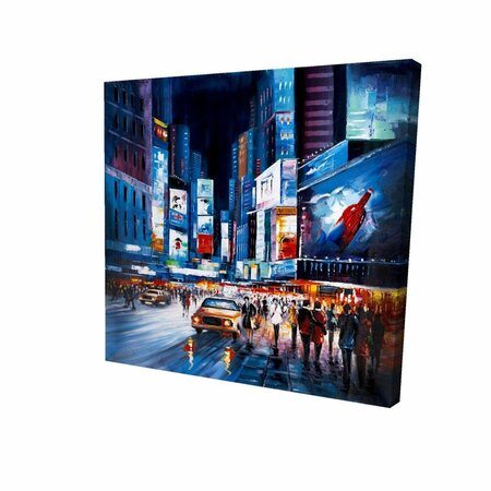 FONDO 16 x 16 in. Times Square Perspective-Print on Canvas FO2791881